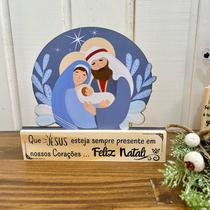 Enfeite de Mesa Natal Sagrada Família Totem Esperança