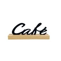 Enfeite De Mesa Palavra Café Decorativo 20cm