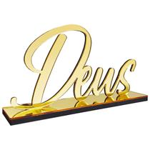 Enfeite de Mesa Palavra Decorativa Decoração Letreiro Deus