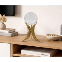 Enfeite De Metal Dourado Com Esfera de Vidro Para Decoração de Interiores