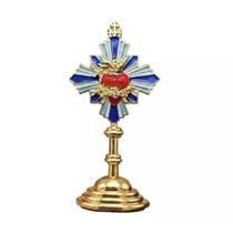 Enfeite de Metal Resplendor Sagrado Coração de Jesus Para Casa Carro Enfeite de Metal Resplendor Sagrado Coração de Jesus Para Casa Carro