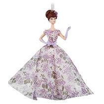 Enfeite de Natal 2020, Violette Barbie, Porcelana e Tecido