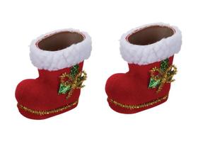 Enfeite de Natal Bota Papai Noel Pingente para Arvore - Art Christmas