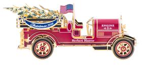 Enfeite de Natal Casa Branca Banhado a Ouro 24k - Herbert Hoover