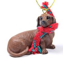 Enfeite de Natal Conversation Concepts Dachshund Tiny Red