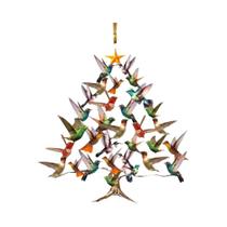 Enfeite De Natal De Beija-flor Colorido, Decoração De Pássaro Simulado, Pingente Para Pendurar Na