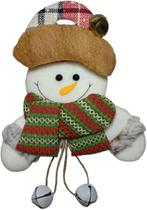 Enfeite de Natal de Pendurar Boneco de Neve 27 cm