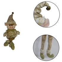 Enfeite de Natal Duende Decorativo Champagne 1PC 34cm