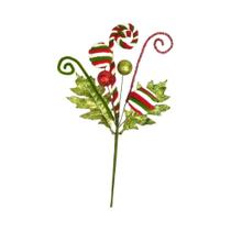 Enfeite De Natal Em Forma De Cebolinha Rosa, Verde E Dourada, Brilhante E Festivo