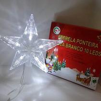 Enfeite de natal - Estrela pisca 10 leds