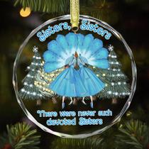 Enfeite de Natal Gossby Sister White Glass 2024 Decoration