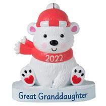 Enfeite de Natal hallmark 2022 Ano datado, Bisneta Urso Polar