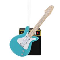 Enfeite de Natal Hallmark Boom Boom Box com guitarra elétrica