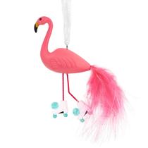 Enfeite de Natal Hallmark Flamingo em patins