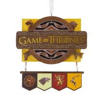 Enfeite de Natal Hallmark Game of Thrones House Targaryen, Stark, Lannister e Baratheon
