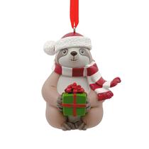 Enfeite de Natal Hallmark Jolly Sloth Multicolor Resin