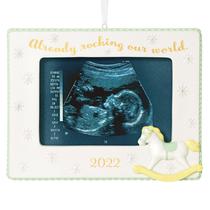 Enfeite de Natal Hallmark Keepsake 2022 Sonogram Frame