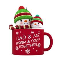 Enfeite de Natal Hallmark Keepsake 2023 - Caneca Pai e Filho(a)