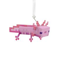 Enfeite de Natal Hallmark Minecraft Axolotl Plastic HIPS