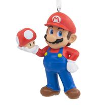 Enfeite de Natal Hallmark Nintendo Super Mario com Super Mushroom Enfeite de Natal Hallmark Nintendo Super Mario com Super Mushroom