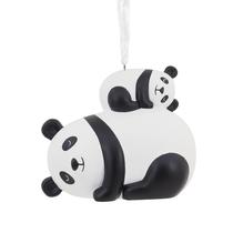 Enfeite de Natal Hallmark para pais e filhos: pandas Enfeite de Natal Hallmark para pais e filhos: pandas
