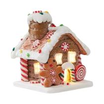 Enfeite De Natal Mini Casa De Gengibre Iluminada Para Topo De Árvore, Casa De Doces De Conto De Enfeite De Natal Mini Casa De Gengibre Iluminada Para Topo De Árvore, Casa De Doces De Conto De