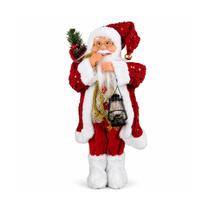Enfeite De Natal Papai Noel Detalhado Premium Classic 40cm