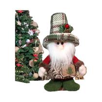 Enfeite De Natal Papai Noel E Boneco De Neve Vermelho E Verde Em Poliéster Durável Para Pendurar Enfeite De Natal Papai Noel E Boneco De Neve Vermelho E Verde Em Poliéster Durável Para Pendurar