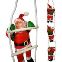 Enfeite de natal Papai Noel escalador 99cm - MultiArt