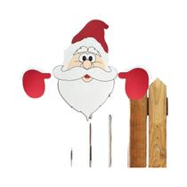 Enfeite De Natal Papai Noel Espreitador Para Cerca, Placa Decorativa Para Jardim Interno E Externo, Enfeite De Natal Papai Noel Espreitador Para Cerca, Placa Decorativa Para Jardim Interno E Externo,