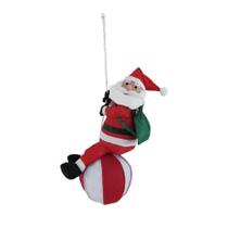 Enfeite De Natal Papai Noel Pendente Bola 1 Peça 60cm Enfeite De Natal Papai Noel Pendente Bola 1 Peça 60cm