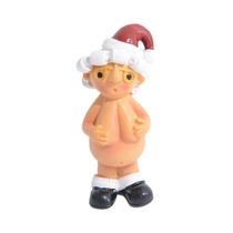 Enfeite De Natal Papai Noel Travesso Com Gorro E Despirado, Decoração De Natal, Presente Para Festa