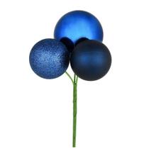 Enfeite de Natal Pick Vickerman Midnight Blue 18 cm 4 unidades