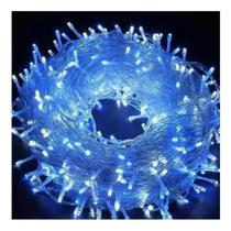 Enfeite de natal pisca pisca 200 leds 8 Funções fio transparente 15 m 220v - Global