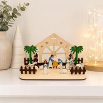 Enfeite De Natal Presépio Decorativo Mdf 15 Peças Para Montar Enfeite De Natal Presépio Decorativo Mdf 15 Peças Para Montar