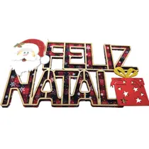 Enfeite de natal quadro papai noel 25cm - un Enfeite de natal quadro papai noel 25cm - un