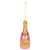 Enfeite de Natal RAZ Imports Vinho Espumante Rosé 15cm Enfeite de Natal RAZ Imports Vinho Espumante Rosé 15cm