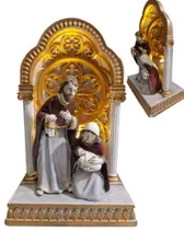 Enfeite de Natal Sagrada Família com Luz 24cm -Mabruk