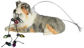 Enfeite de Natal Sandicast Blue Merle Australian Shepherd
