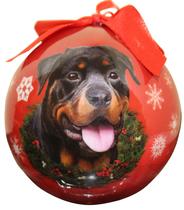 Enfeite de Natal Shatter Proof Ball Rottweiler Enfeite de Natal Shatter Proof Ball Rottweiler