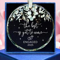 Enfeite de Natal SUCHAGIFT Engaged Couples 2025 Glass