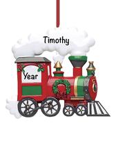Enfeite de Natal, tradições natalinas, trem personalizado, 2024