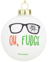 Enfeite de Natal Tree Buddees Oh Fudge Glass Funny Enfeite de Natal Tree Buddees Oh Fudge Glass Funny