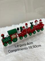 Enfeite De Natal Tremzinho Em Madeira