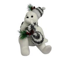 Enfeite de Natal Urso Sentado com Saco de Presente 22cm Enfeite de Natal Urso Sentado com Saco de Presente 22cm