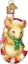 Enfeite de Natal Velho Mundo Christmas Mouse Glass Blwn Enfeite de Natal Velho Mundo Christmas Mouse Glass Blwn