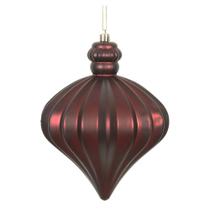 Enfeite de Natal Vickerman Cebola Fosca Borgonha 15 cm
