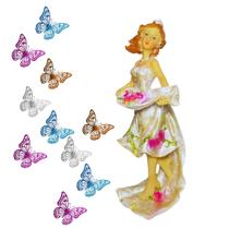 Enfeite de Noiva em Resina com Kit de 10 Borboletas Decorativas Enfeite de Noiva em Resina com Kit de 10 Borboletas Decorativas