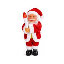 Enfeite De Papai Noel Com Musical e Luz Zein Art Christmas