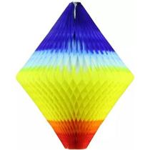 Enfeite de Papel Balão Junino Sanfonado 56cm - 1 unidade